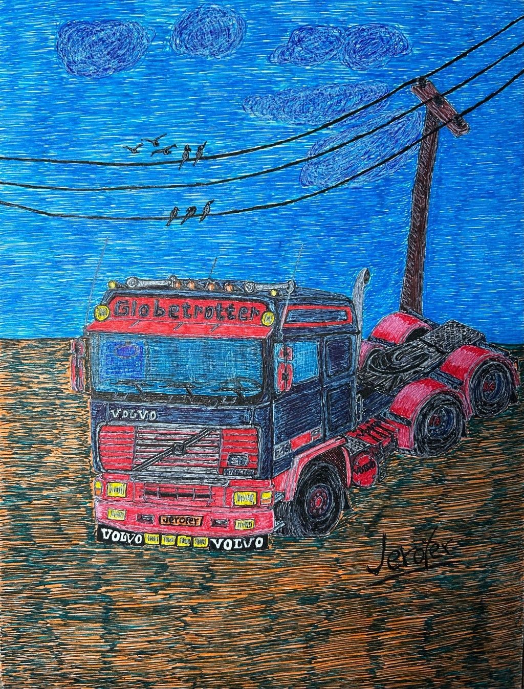 Bolígrafo gel. Tinta de&nbsp;colores.